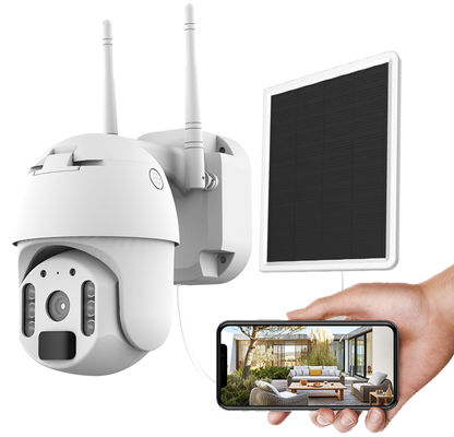 2021太陽IPのカメラの種PTZのドームCCTVのカメラのWifiのサイレンHD 1080P PIR電池の作り付けの保証屋外の防水ラジオ
